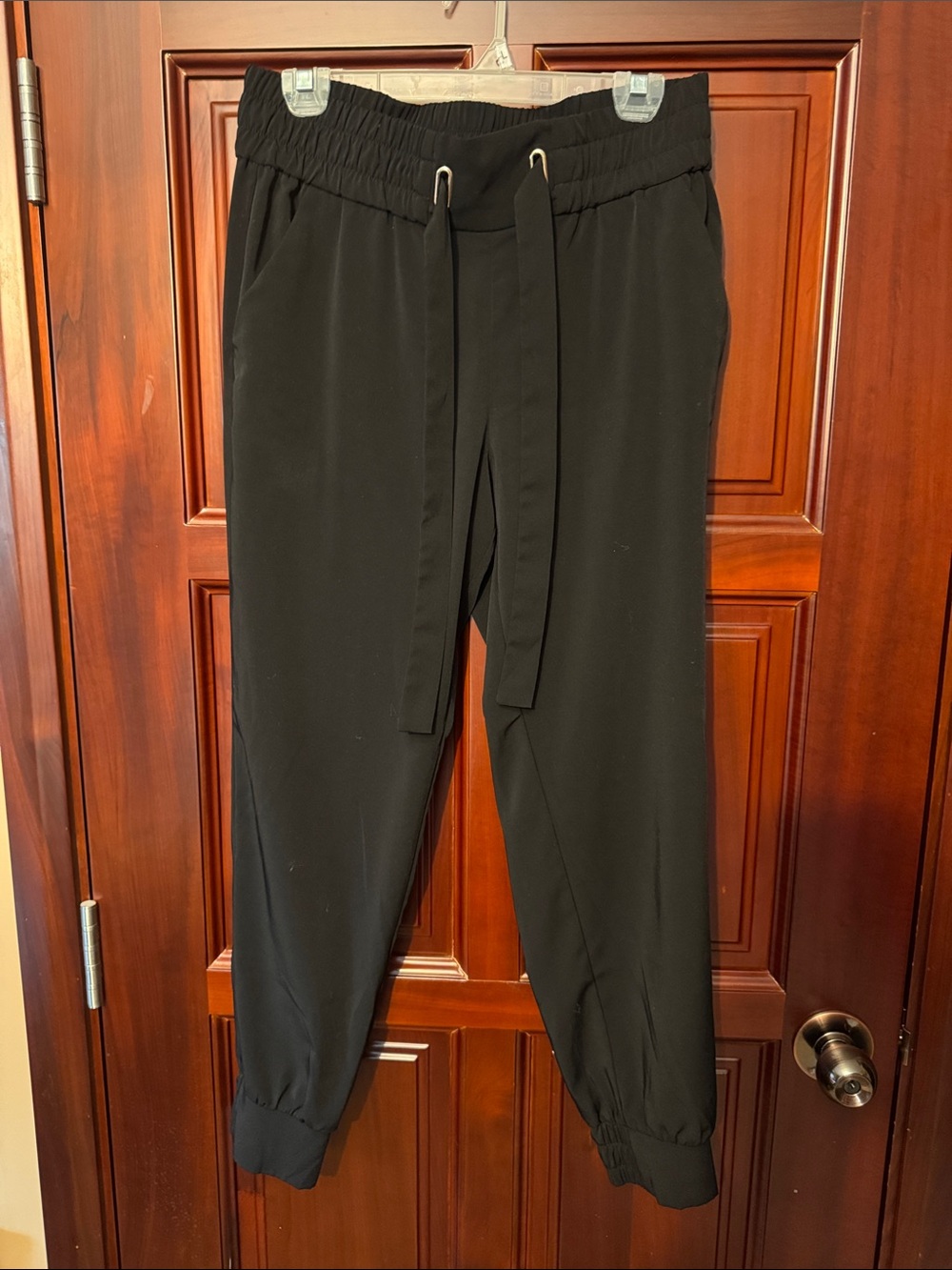 Black Drawstring Jogger Pants